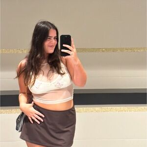 Vintage Sheer Sleeveless Floral 579 Top